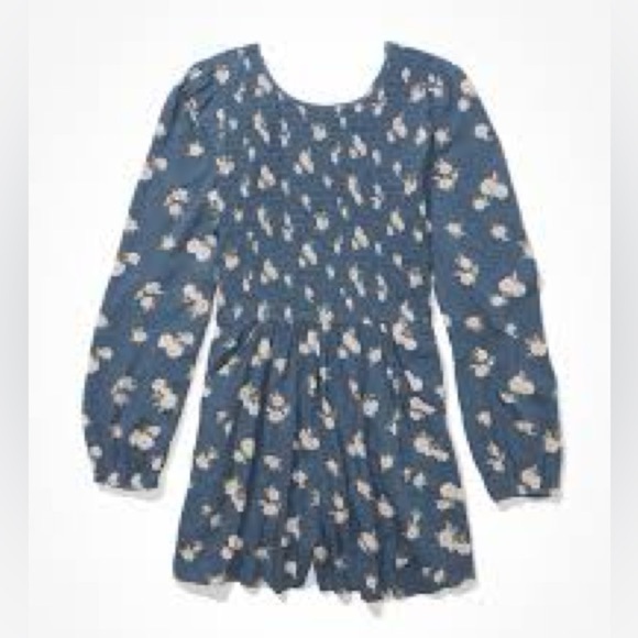 American Eagle Outfitters Blue Floral romper - Picture 12 of 12